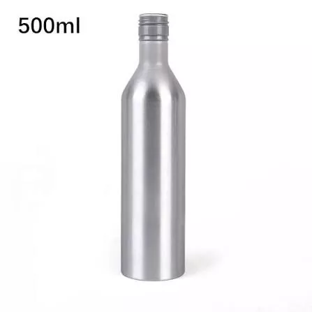ROPP ஸ்க்ரூ கேப் உடன் 500ml மெலிதான உயரமான அலுமினிய மதுபான பாட்டில்