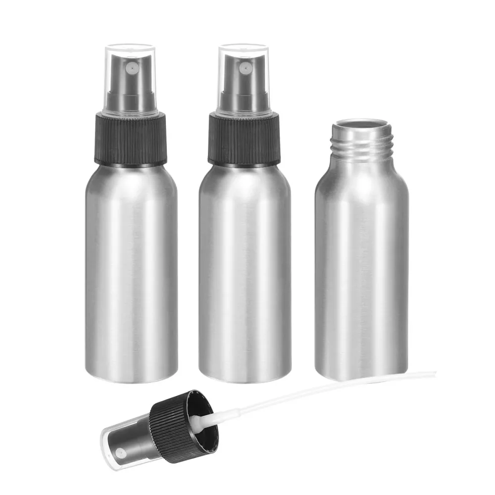 60ml (2oz) மினி மீண்டும் பயன்படுத்தக்கூடிய அலுமினியம் ஃபைன் மிஸ்ட் ஸ்ப்ரே பாட்டில்